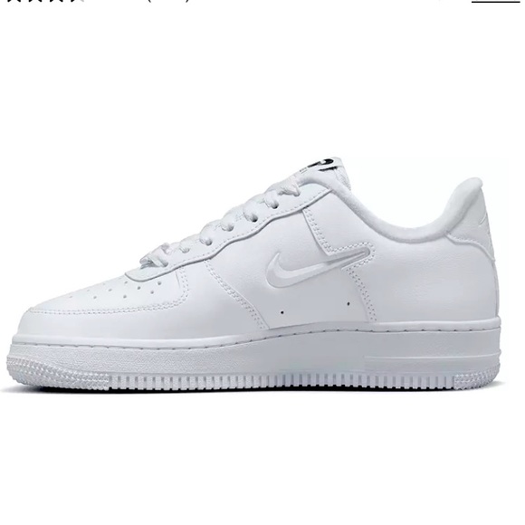 NIKE AIR FORCE 1 ‘07 TRIPLE WHITE SNEAKERS - Picture 4 of 12